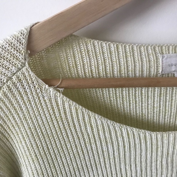 Lou & Grey light lime green knit sweater - Picture 2 of 2